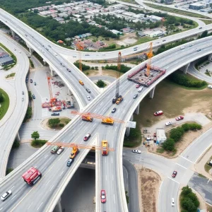 Construction site of the I-95 interchange in Boynton Beach